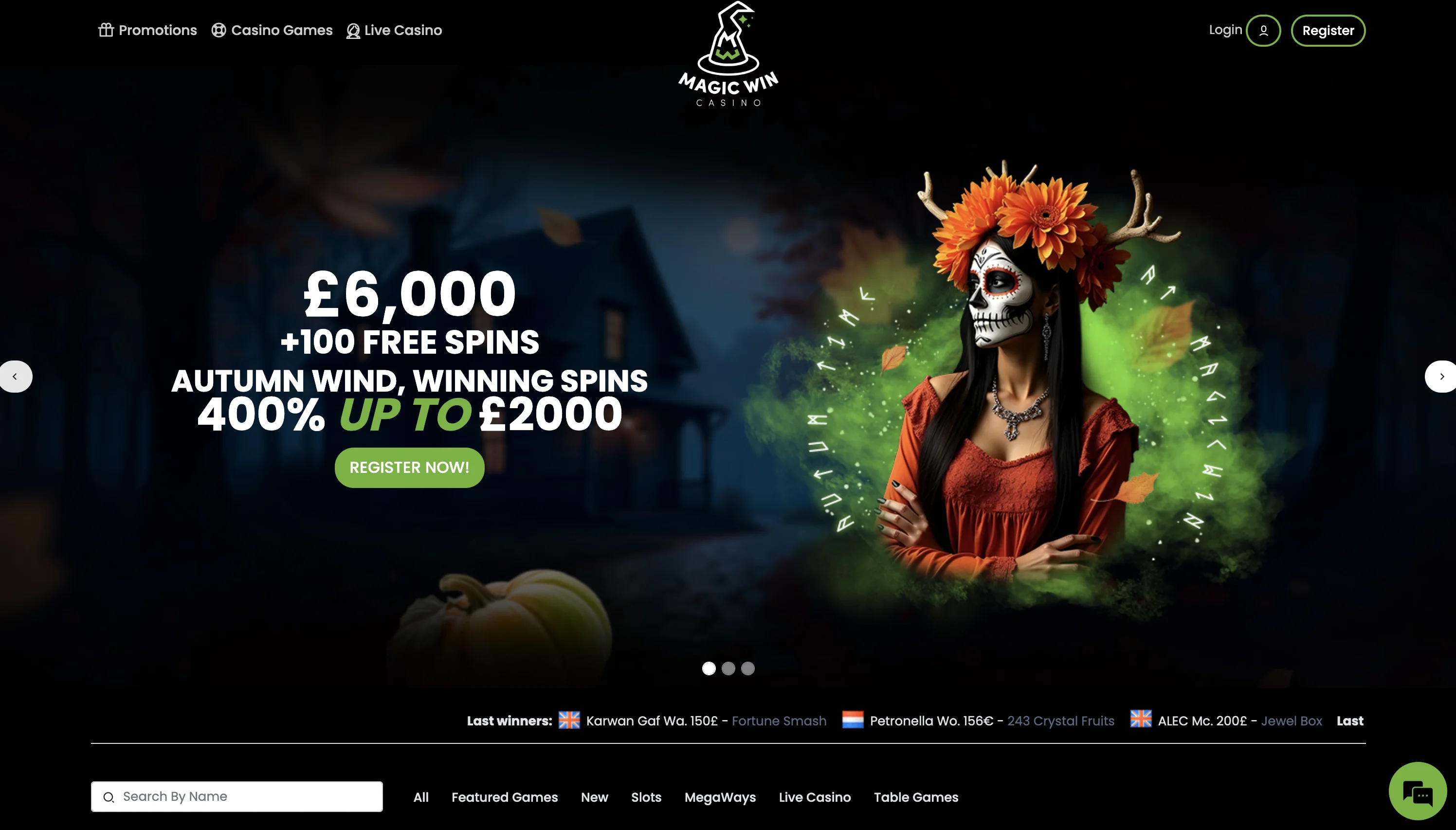 Screenshot of Magic Win Casino